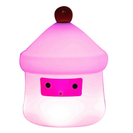 

Cute Night Light House Shape Santa Lamp USB Rechargeable Warm Color for Kids Bedroom