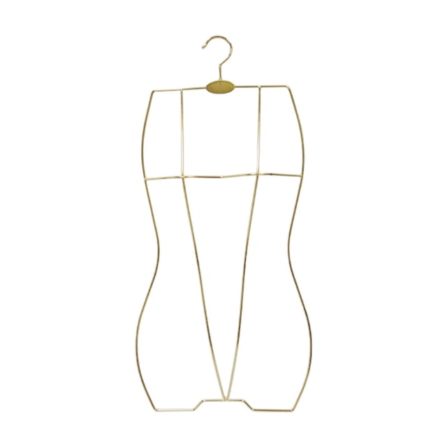 Percha de trajes de baño para niños, estante de organizador, forma de cuerpo, soporte para la exhibición de rejillas de baño para niños para tiendas Oro