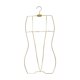 thumbnail image 1 of Percha de hierro para trajes de baño infantiles con forma de cuerpo, soporte organizador multiusos. Oro, 1 of 9