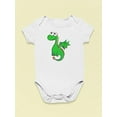 thumbnail image 3 of Cute Green Dragon Bodysuit Infant -Image by Shutterstock,  24 Months, 3 of 4