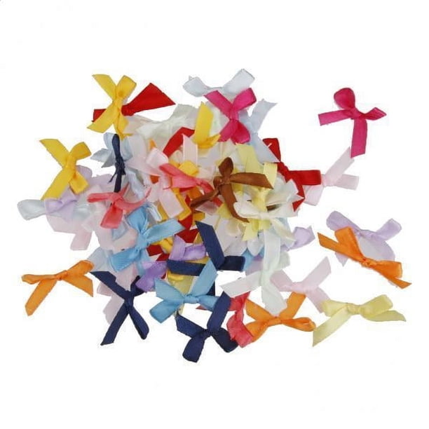 Paquete de 4-8 100 Lazos de Flores de para Decoración Artesanal DIY 8 piezas