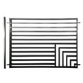 thumbnail image 6 of ALEKO Lot of 2 Garden Yard Modern Florence Style Steel Fence 8 x 5 ft Black, 6 of 8