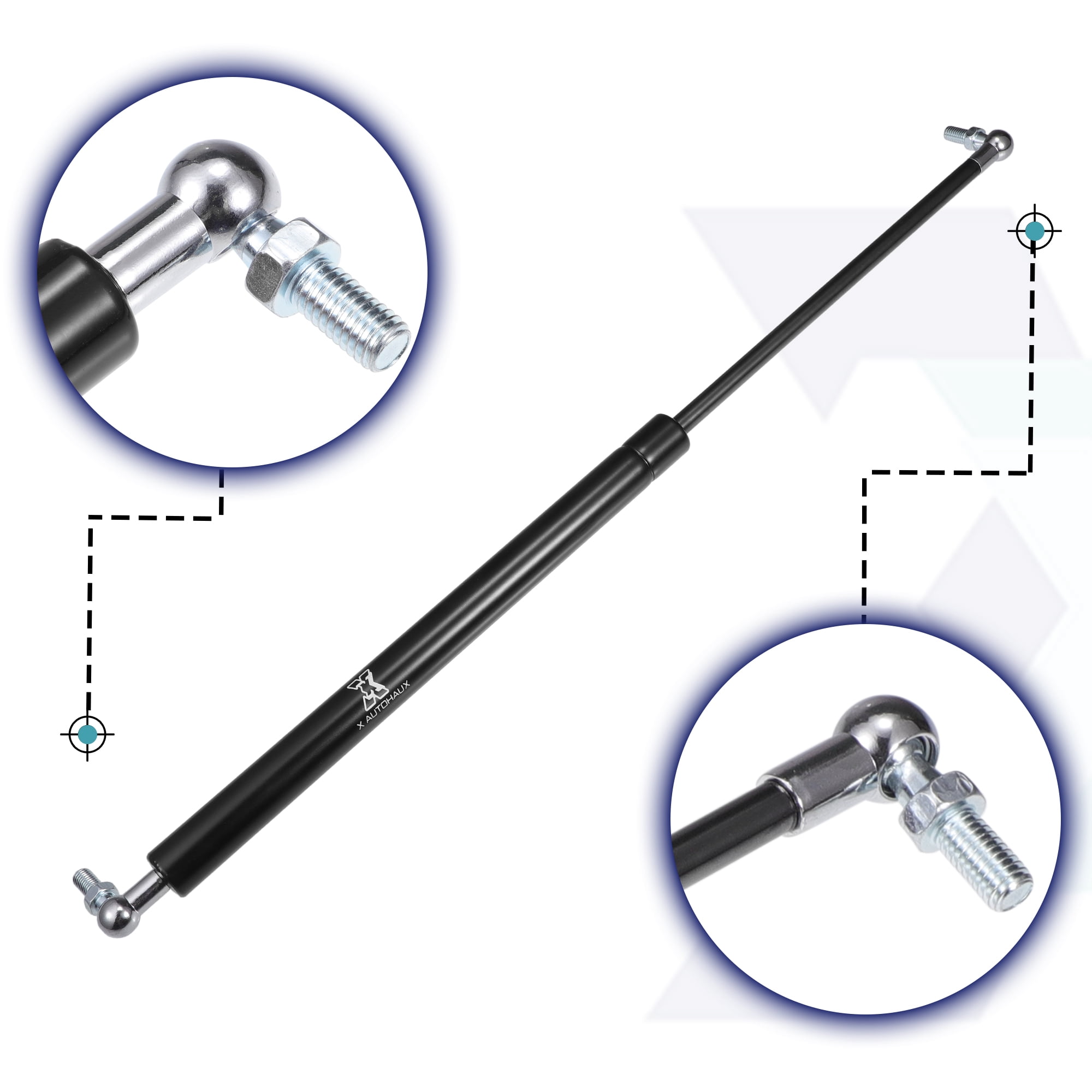 Unique Bargains 22inch Mounting Bracket Lift Support Strut Gas Spring for RV Car 134lb