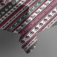 thumbnail image 4 of Green and Red Christmas Pattern Rectangle Tablecloth 60"x102",Waterproof Polyester Rectangle Table Cloth, Wipeable Spillproof Polyester Tablecloth for Dining, Camping, Indoor and Outdoor, 4 of 6