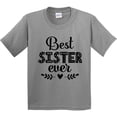 thumbnail image 3 of Inktastic Best Sister Ever Youth T-Shirt, 3 of 5