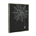 thumbnail image 3 of Casual Black Hanging Spider Web Holiday Graphic Art Luster Gray Framed Art Print Wall Art, 3 of 6
