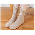 thumbnail image 2 of JGTDBPO Wear Fuzzy Socks For Women Super Soft Plush Slipper Sock Winter Warm Slipper Socks Soft Cute Cat Animal Socks Casual Home Sleeping Fuzzy Cozy Sock, 2 of 5