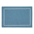 thumbnail image 5 of Saro Lifestyle Table Placemats With Laser-Cut Hemstitch Design (Set of 4) Charcoal, 5 of 5