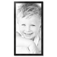 thumbnail image 2 of ArtToFrames 25" x 49" Honors Black with Silver Picture Frame, 25x49 inch Black Wood Poster Frame (WOM-5157), 2 of 7