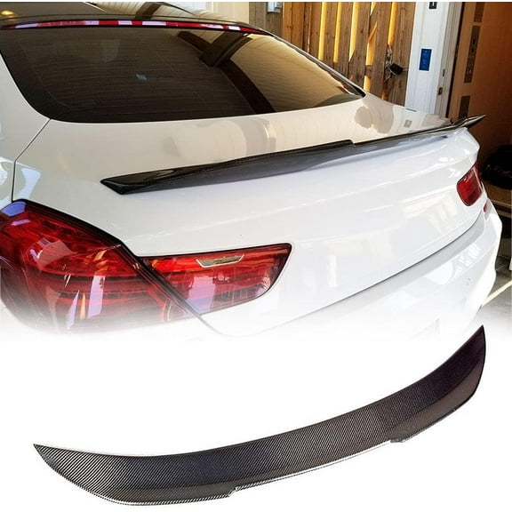 For BMW 6 Series F06 F13 640i 650i M Sport M6 Gran Coupe 2-Door Sedan 4-Door 2012-2018 Carbon Fiber Rear Trunk Spoiler Wing