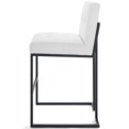 thumbnail image 3 of Bar Stool Chair Barstool, Fabric, Metal Steel, Black White, Modern Contemporary Urban Design, Bar Pub Cafe Bistro Hotel Restaurant Hospitality, 3 of 8