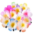 thumbnail image 1 of 12pcs Plumeria Hair Clips Plumeria Hair Flower Hawaiian Flower Hair Clips Summer Accessories, 1 of 3