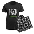 thumbnail image 5 of CafePress - Live Love Animate Women's Dark Pajamas - Women's Short Sleeve Print T-Shirt and Pants Dark Cotton Pajama Set, 5 of 7