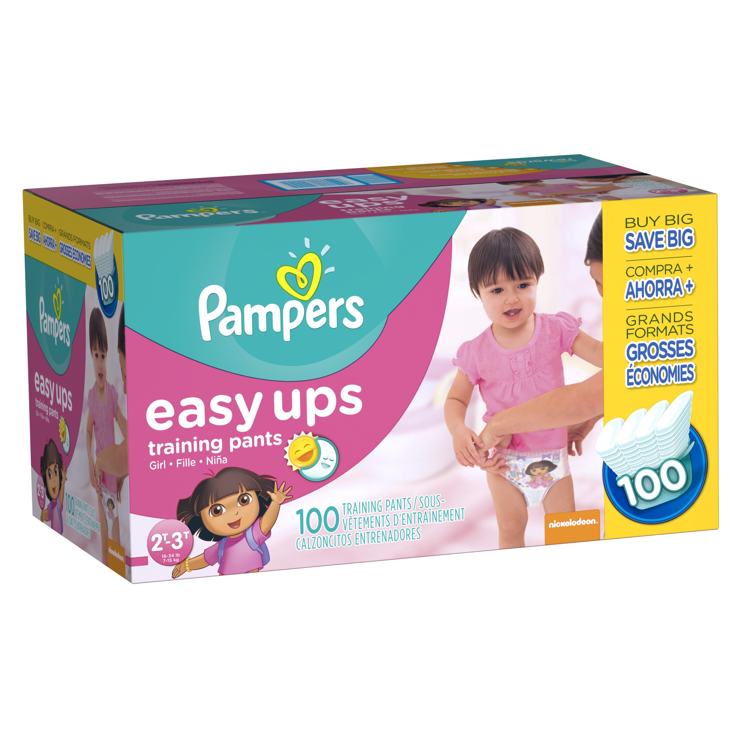 pampers easy ups size 2t 3t