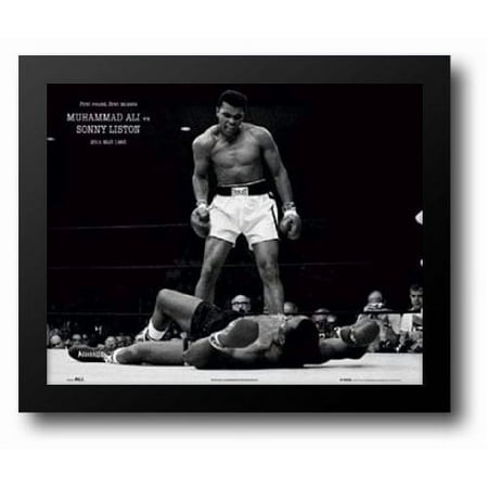 Muhammad Ali - 1965 1st Round Knockout Against Sonny Liston 24x20 Framed Art Print