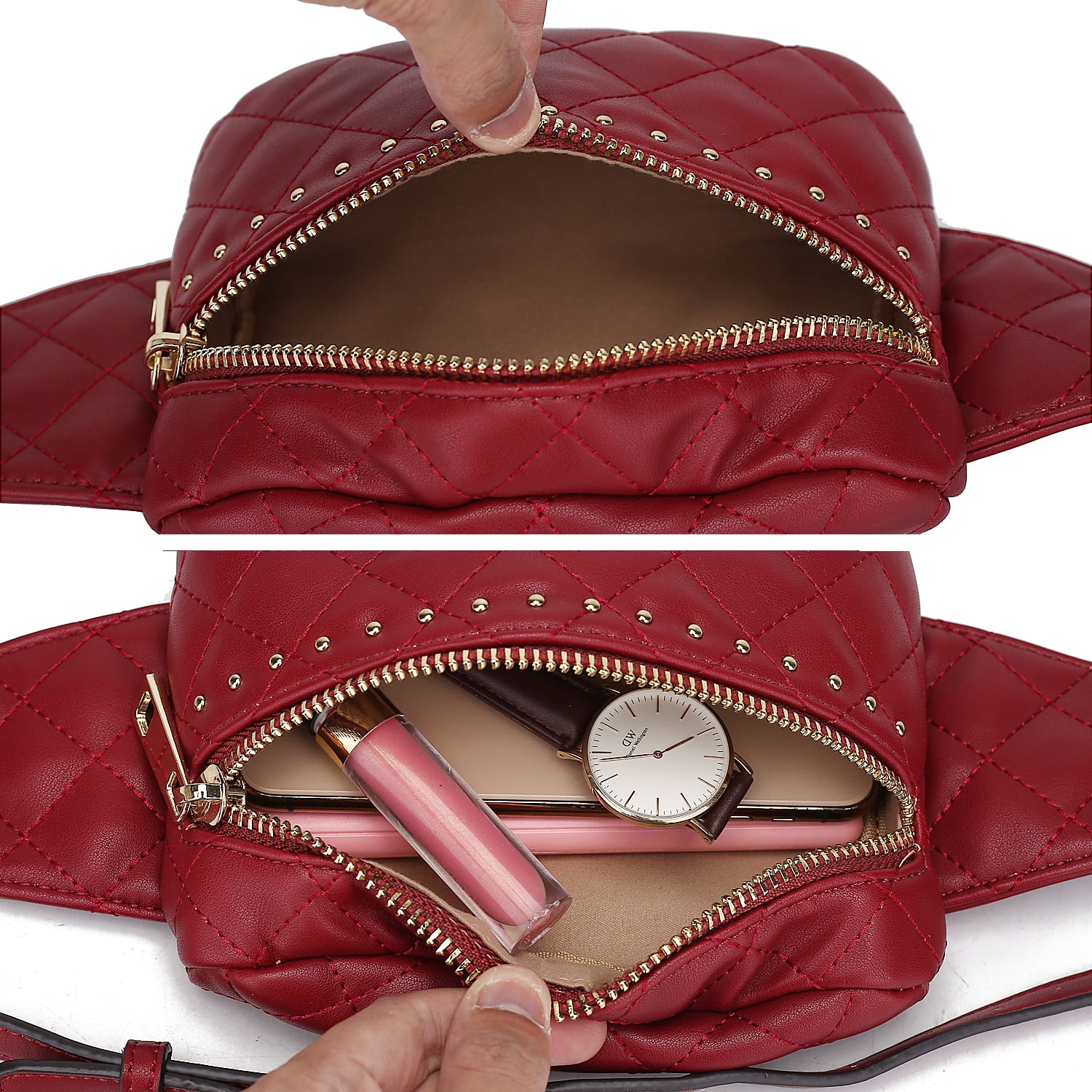MKF Collection Women's Belt Bag, Crossbody Fashion Purse Handbag by Mia K
