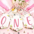 thumbnail image 3 of Pink Farm High Chair Banner for 1st Birthday Girl - Farm Themed First Birthday Party Decorations with Fabric Garland, One Year Old Baby Birthday Photo Props Souvenir Gifts, Barnyard Party Supplies, 3 of 7