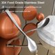thumbnail image 3 of Cucharas de café, 4 piezas cucharaditas con mango largo, juego de cucharas de café Demitasse, de acero inoxidable de grado alimenticio, cucharas pequeñas para servir, 3 of 4