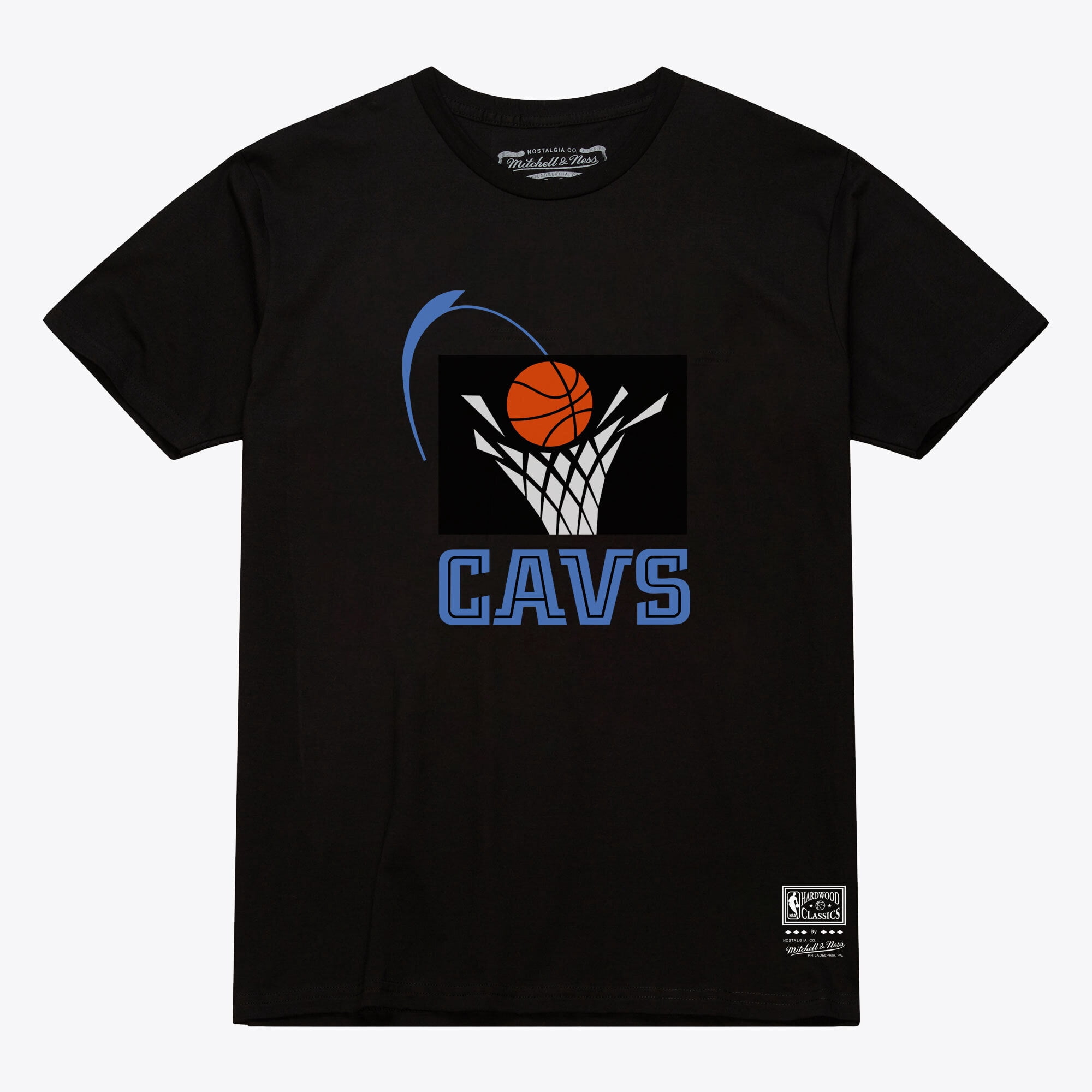 Unisex Mitchell & Ness Black Cleveland Cavaliers Hardwood Classics Arch T-Shirt