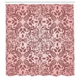 thumbnail image 2 of Ambesonne Oriental Shower Curtain, Curly Mandala Flowers Art, 69"Wx75"L, Pale Pink, 2 of 4