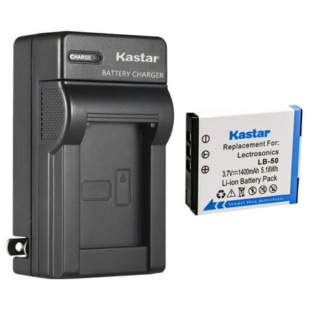 Kastar 1-Pack Battery LB-50 and AC Wall Charger Replacement for Lectrosonics LB-50 Battery Lectrosonics SSM Transmitter & IFBR1B Receiver IFBR1B Bodypack Receiver Lectrosonics 40117