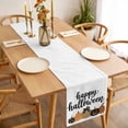 thumbnail image 2 of Happy Halloween Table Runner - 60 Inch Long, Kitchen Dining Table Runner Dresser Scarves, Holiday Pumpkins Polka Dot Farmhouse Decor for Coffee Tables Wedding Party Banquet, 2 of 7