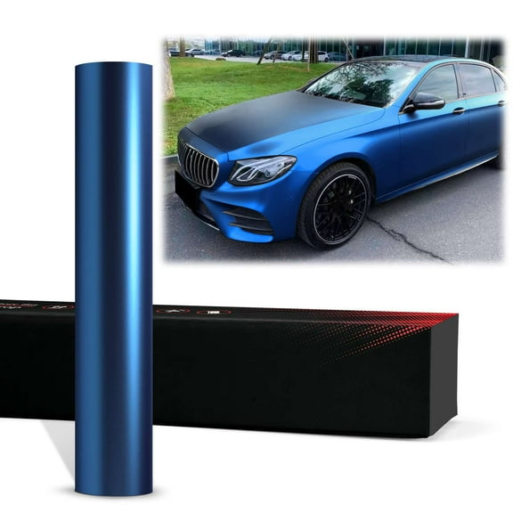 PET Romance Chrome Light Blue Vinyl Wrap Auto Car Sticker Decal Film Sheet Bubble Free Air Release Technology