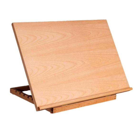Caballete De Pintura Portátil Ajustable 4 Posiciones Estante De Arte De Escritorio De Madera Sunnimix Caballete de pintura