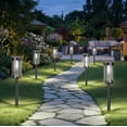 thumbnail image 3 of 10 Pack Solar Pathway Lights Outdoor, Waterproof LED Solar Garden Lights with Cold White Glow, Dusk to Dawn Automatic Landscape Lighting for Yard, Lawn, Walkway, 3 of 7