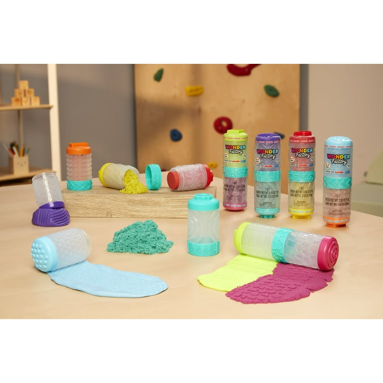 Wonder Factory Never Dry Dough & Sand Starter Set- Lime Green