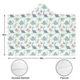 thumbnail image 3 of Wearable Blanket,Light Dinosaurs Pastel Pattern Hooded Wearable Flannel Blanket for Adults & Teens,Winter Poncho Shawl Wrap Cape Cozy Anti-Pill,60"x80", 3 of 4