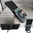 thumbnail image 2 of Dteck for Motorola Razr 2025 Case with Hinge Protection & Roating Magnetic Ring Stand & HD Screen Protector, Matte Shockproof Phone Cover for Razr 2025/2024,Blue, 2 of 6