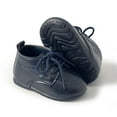 thumbnail image 2 of Baby Sock Shoes Size 12-18 Months Autumn Casual British Style Flats Comfort Lightweight Elastic First Birthday Dark Blue Boots, 2 of 6