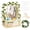 Natural, variant on Baby Shower Crate Closet, Wooden Gift Basket with Alphabet Letters, Clothes Hangers and Vine for Custom Name Display, Brown