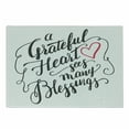 thumbnail image 1 of Saying Cutting Board, Grateful Heart Sees Many Appreciation and Wisdom Illustration, Decorative Tempered Glass Cutting and Serving Board, in 3 Sizes, by Ambesonne, 1 of 2