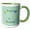 Green/White, variant on 3drose, Happy 106th Birthday, Cupcake with Candle, Balloons, Hat, Colorful, 11oz Mug