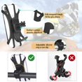 thumbnail image 4 of Bike Motorcycle Phone Mount Holder for Bicycle Detachable 360° Rotation Silicone Phone Holder for Bike, Dirt Bike Accessories Compatible with iPhone 11/X/8/7/6 Series and Android Phones, 4 of 6