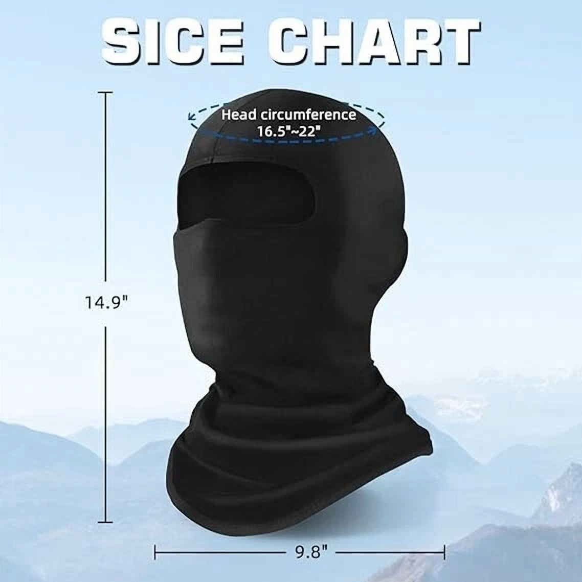 CIRCLE- Balaclava Face Mask Ski Mask For Men & Women Full Face Mask