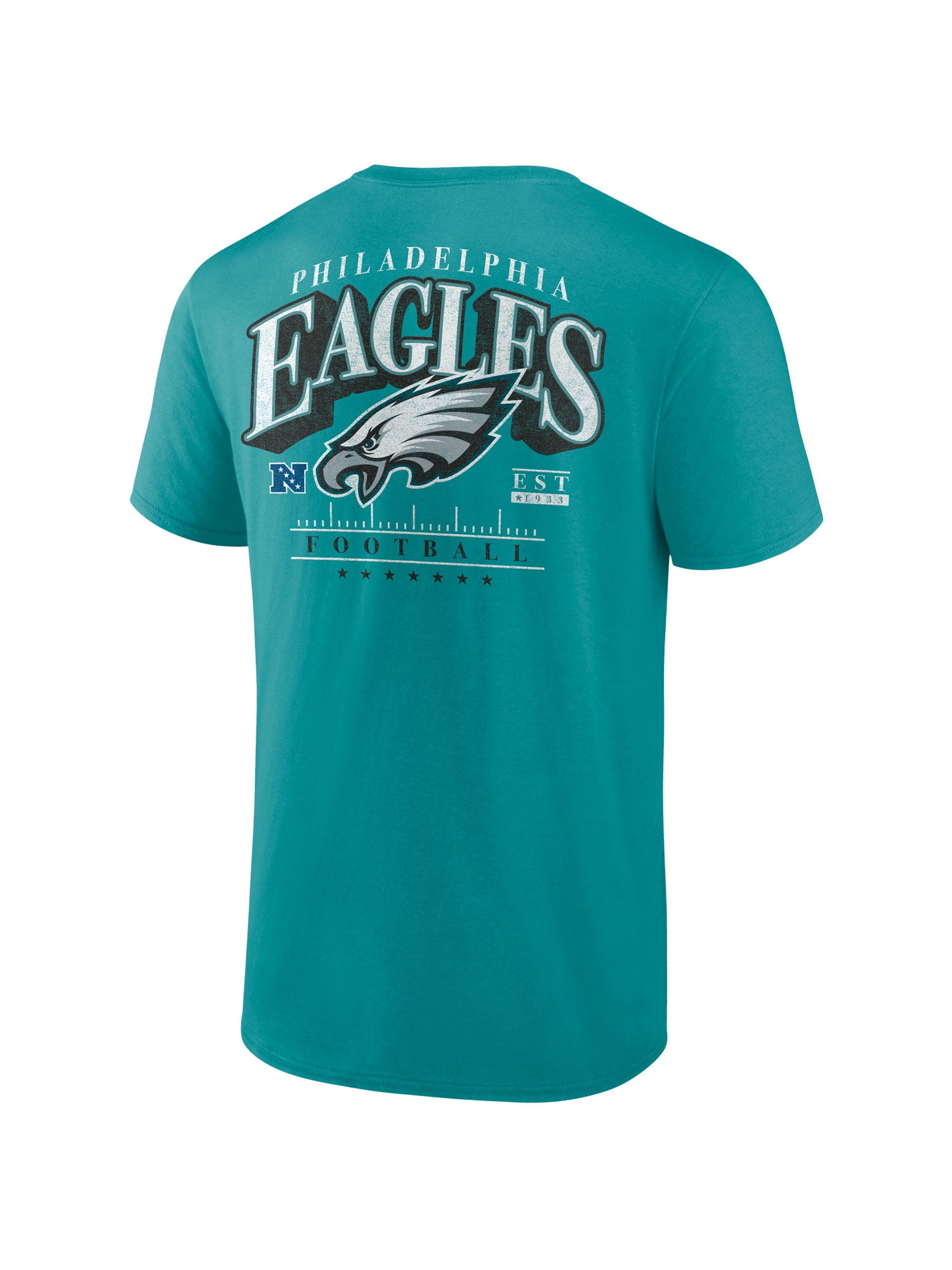NFL Philadelphia Eagles Men's Cotton Faded Teal Short Sleeve T-Shirt