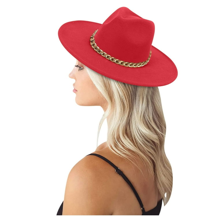 Fedora Hats For Women And Men Wide Fashionable Women s Fedoras Dress Hat Note Please Buy One Or Two Sizes Larger