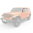 thumbnail image 3 of EGR 575255 In-channel Window Visors Front and Rear Set, Matte Black Finish, Compatible with Jeep Gladiator, Wrangler JL Crew Cab Models, 3 of 7