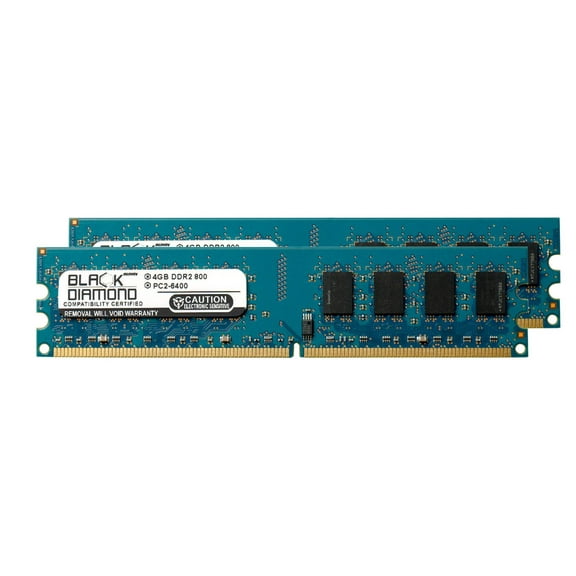 4GB RAM Memory for Acer Aspire X1300-NF7Z OB 19’’X, X3200, X3200-BR7A OB 22X 240pin PC2-6400 DDR2 DIMM 800MHz Black Diamond Memory Module Upgrade