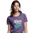 thumbnail image 2 of Blessed Girl Womens Boyfriend T-Shirt - One Another - Retro Heather Purple - 3X-Large, 2 of 4