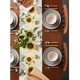 thumbnail image 2 of Ldtrchee Vintage Sunflower Table Runner 120 Inches, Country Retro Butterfly Yellow Floral Bed Runner Dresser Scarves Tabletop for Indoor Outdoor Parties/Ceremony/Banquet, 13"x 120", 2 of 8