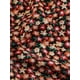 thumbnail image 5 of INSPIRE CHIC Vestido A-Line con mangas de volantes florales y cintura elástica, dobladillo con volantes, M Naranja Negro, 5 of 6