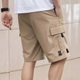 thumbnail image 6 of Enjoytime Mens Cargo Shorts Elastic Waist Drawstring Lightweight Breathable Casual Sweat Shorts with Multi Pockets, 6 of 6