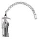 thumbnail image 3 of JOYARIS Pulsera Santa Muerte Esclava Zirconias Plata Solida Ley S925 Talla Largo/Ancho: 21.5 cm x 4 mm PT-0000727, 3 of 4