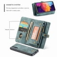 thumbnail image 3 of For Samsung Galaxy A50 (6.4 inch) Wallet Detachable Case, Multi-functional Folio Flip Leather Removable Magnetic Back Cover, green, 3 of 6