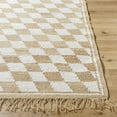 thumbnail image 6 of Livabliss x Becki Owens Kamey Checkerboard Fringe Area Rug,2' x 3',Beige/Checkered, 6 of 9
