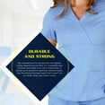 thumbnail image 6 of Super Soft Medical Scrub Top Premium Womans Junior Fit 3 Pocket Mock Wrap Top 8115, 6 of 7